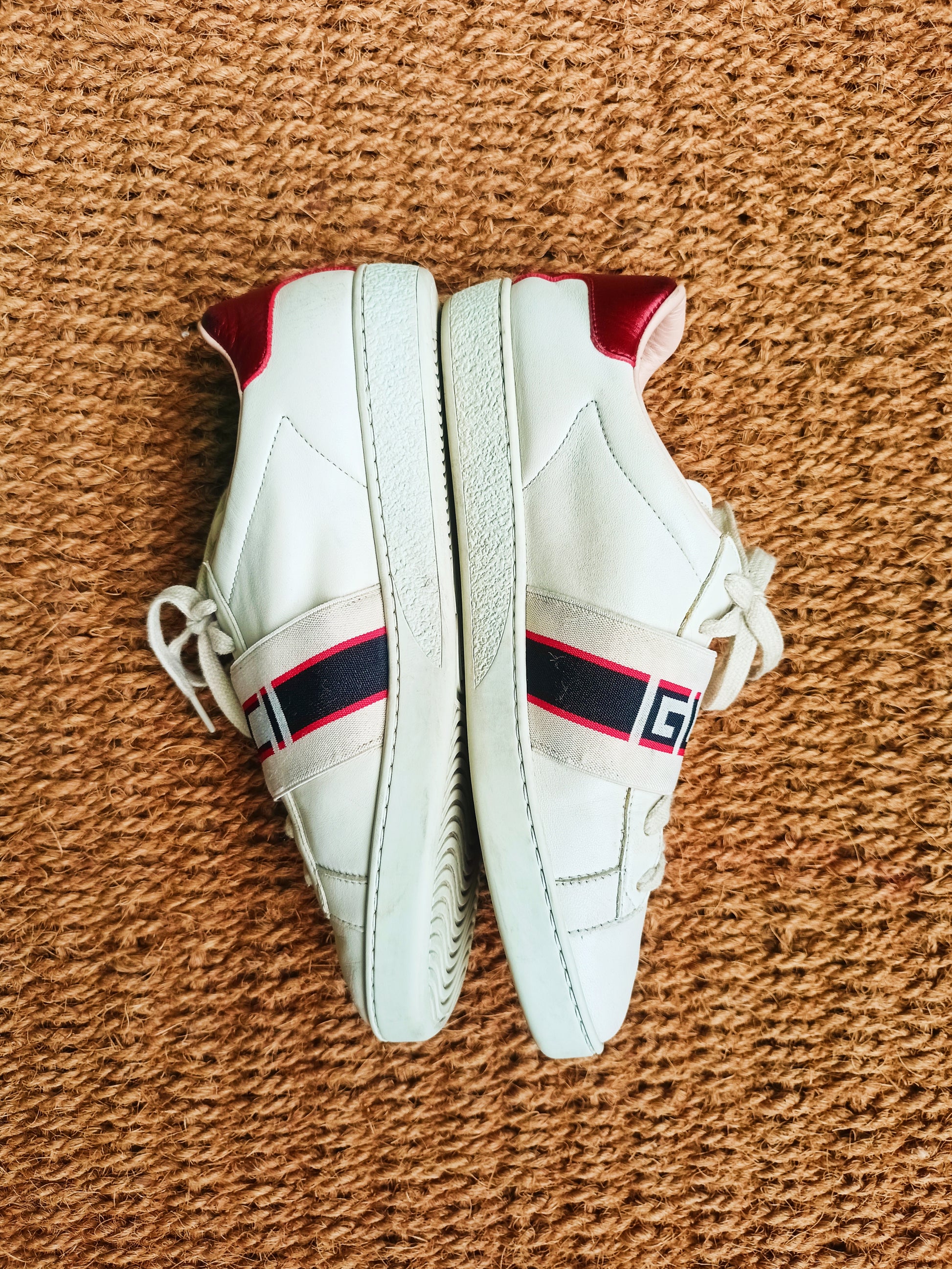 Gucci Ace stripe Red White