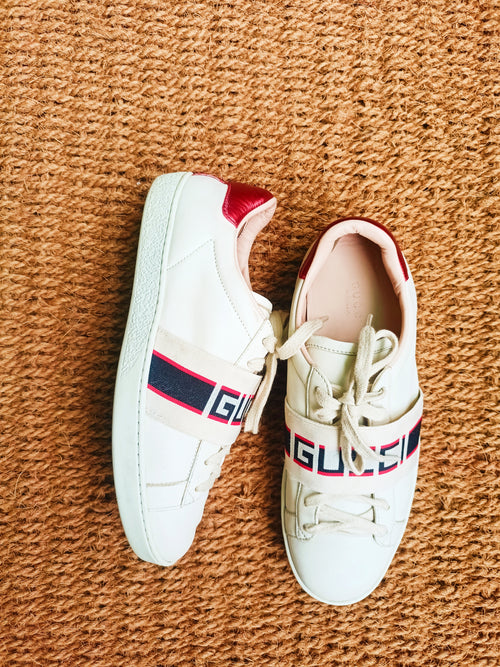 Gucci Ace stripe Red White