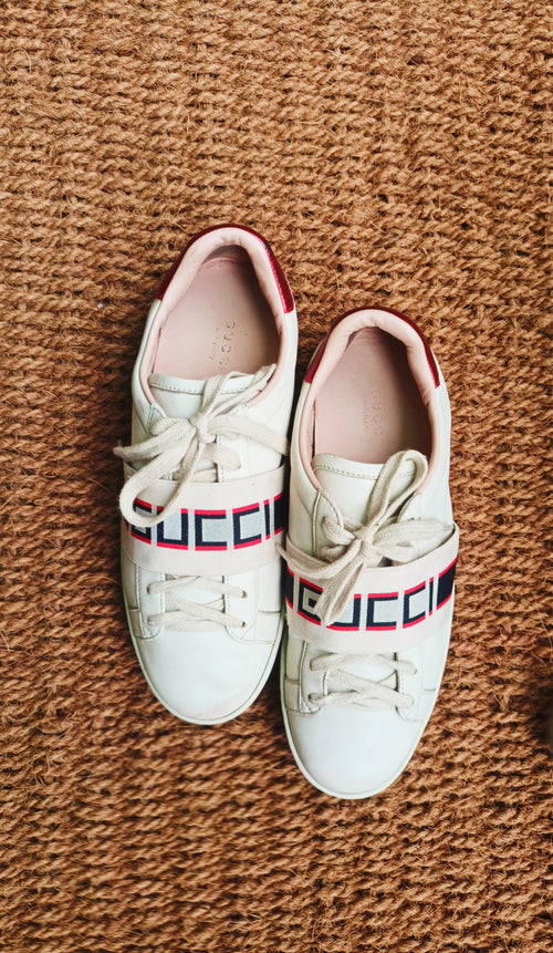 Gucci Ace stripe Red White
